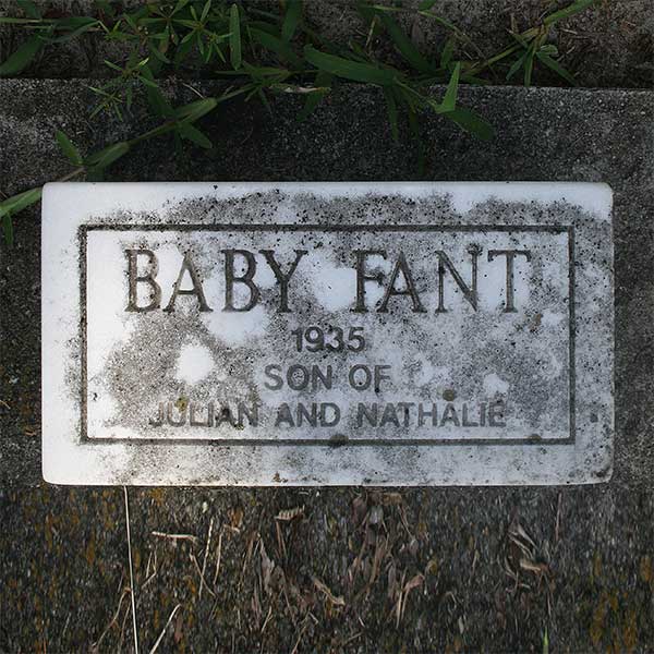 Baby Fant Gravestone Photo