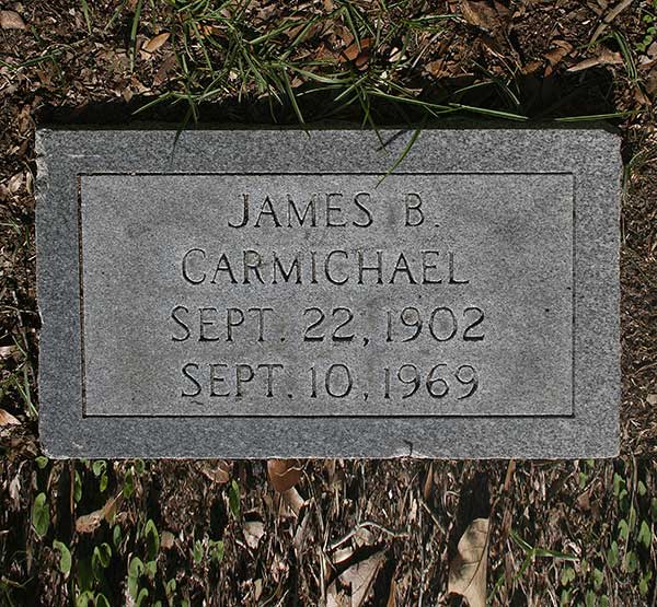 James B. Carmichael Gravestone Photo