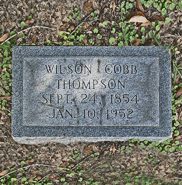 Wilson Cobb Thompson Gravestone Photo