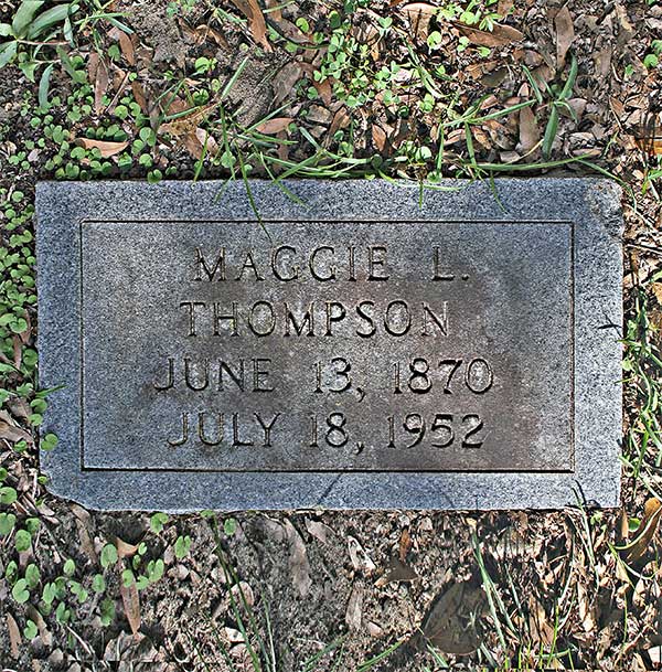 Maggie L. Thompson Gravestone Photo