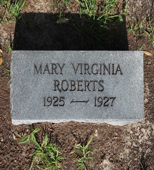 Mary Virginia Roberts Gravestone Photo