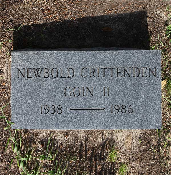 Newbold Crittenden Goin Gravestone Photo