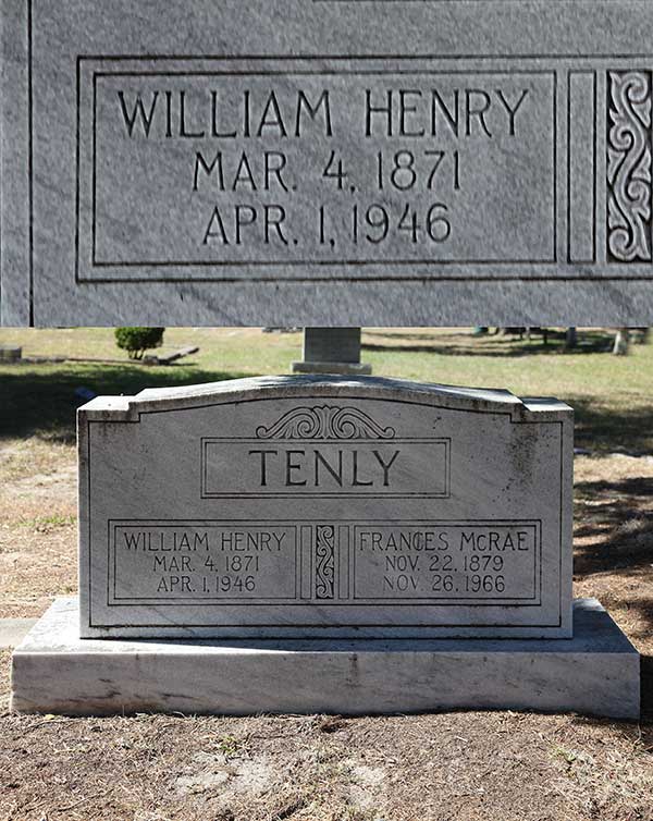 William Henry Tenly Gravestone Photo