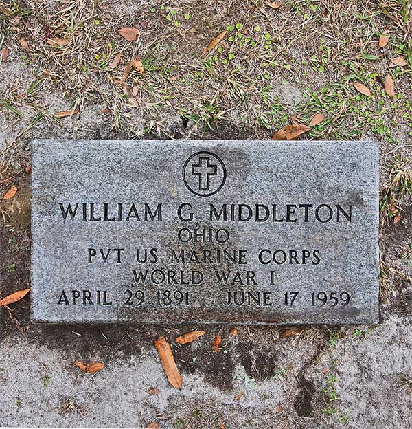 William G. Middleton Gravestone Photo