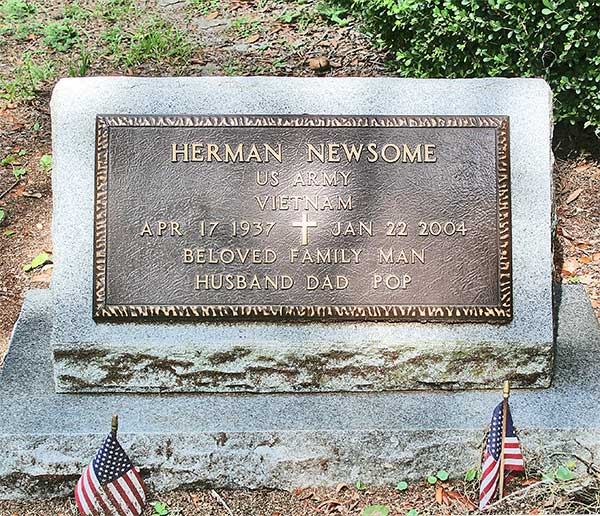 Herman Newsome Gravestone Photo