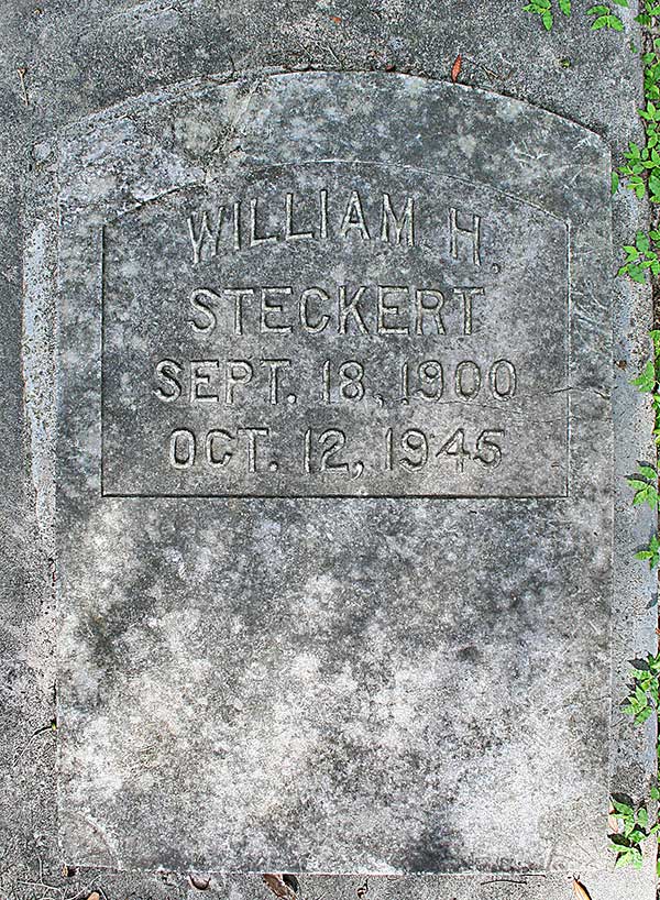 William H. Steckert Gravestone Photo