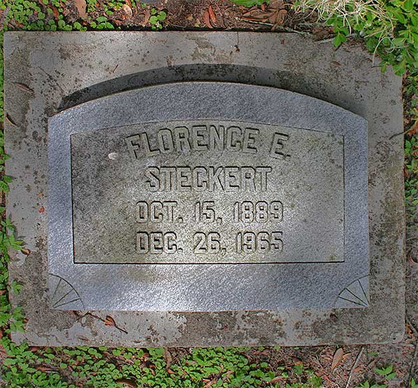 Florence E. Steckert Gravestone Photo