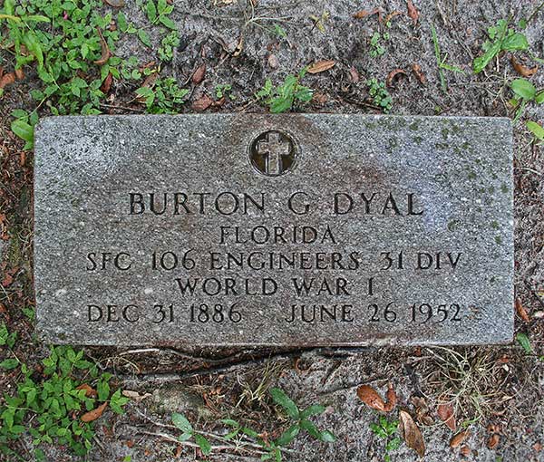 Burton G. Dyal Gravestone Photo
