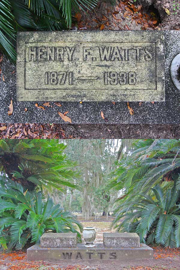 Henry F. Watts Gravestone Photo