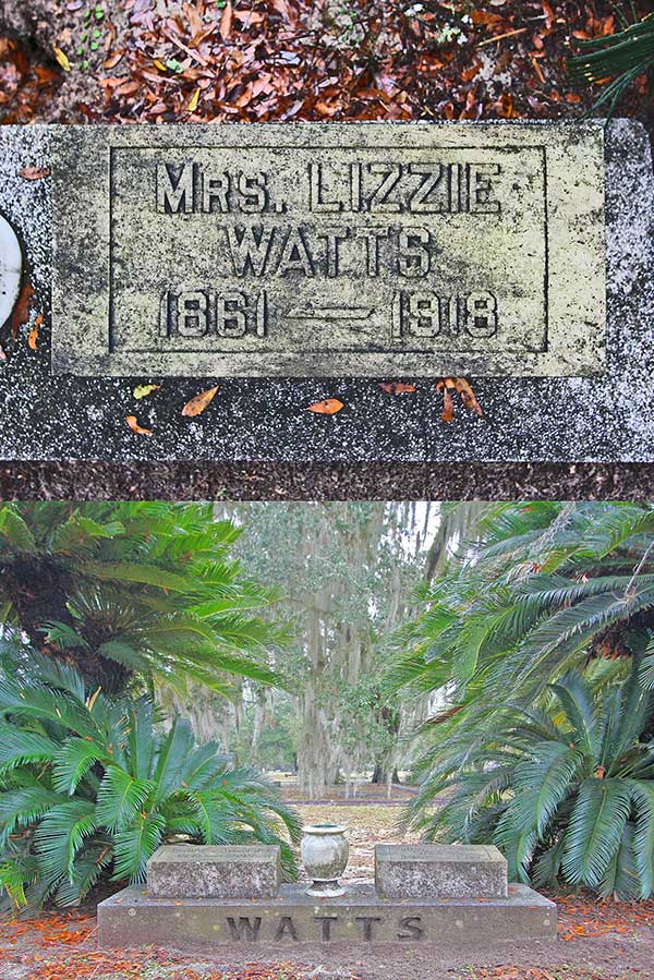 Lizzie (Mrs.) Watts Gravestone Photo