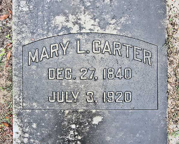 Mary L. Carter Gravestone Photo