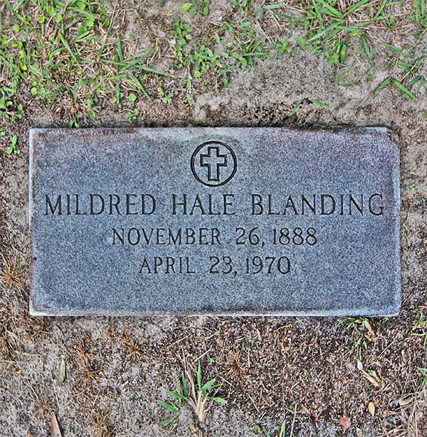 Mildred Hale Blanding Gravestone Photo