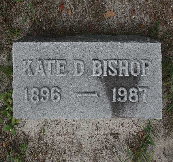 Kate D. Bishop Gravestone Photo