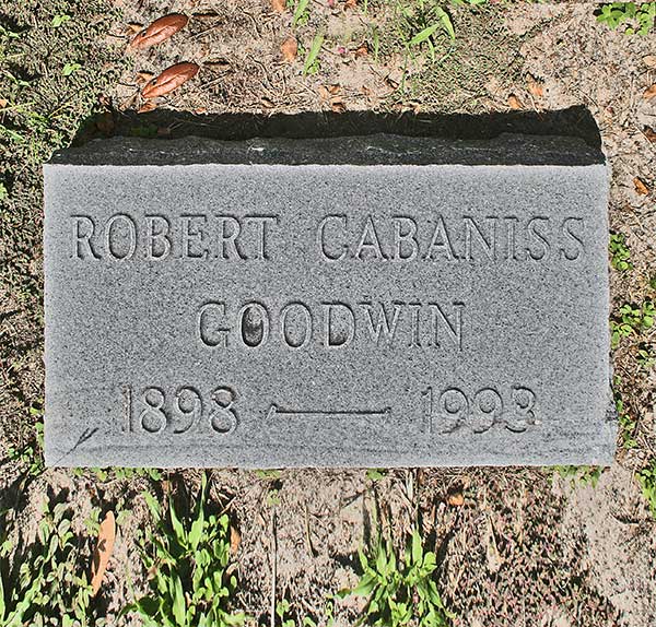 Robert Cabaniss Goodwin Gravestone Photo
