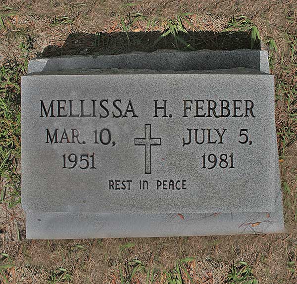 Mellissa H. Ferber Gravestone Photo