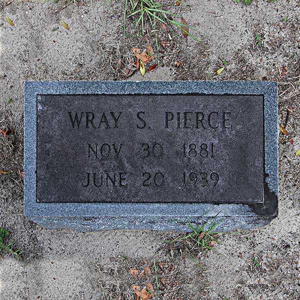 Wray S. Pierce Gravestone Photo