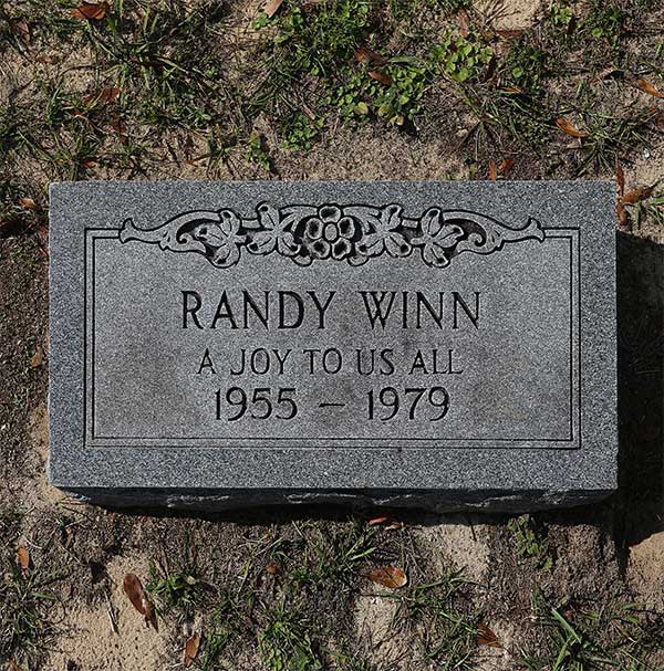 Randy Winn Gravestone Photo