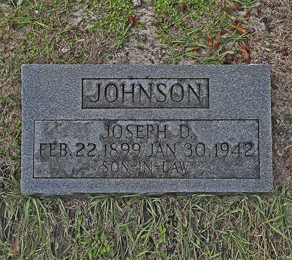 Joseph D. Johnson Gravestone Photo