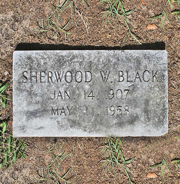 Sherwood W. Black Gravestone Photo