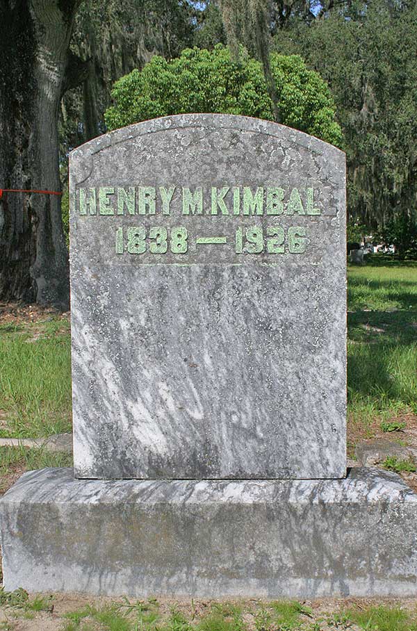 Henry M. Kimbal Gravestone Photo