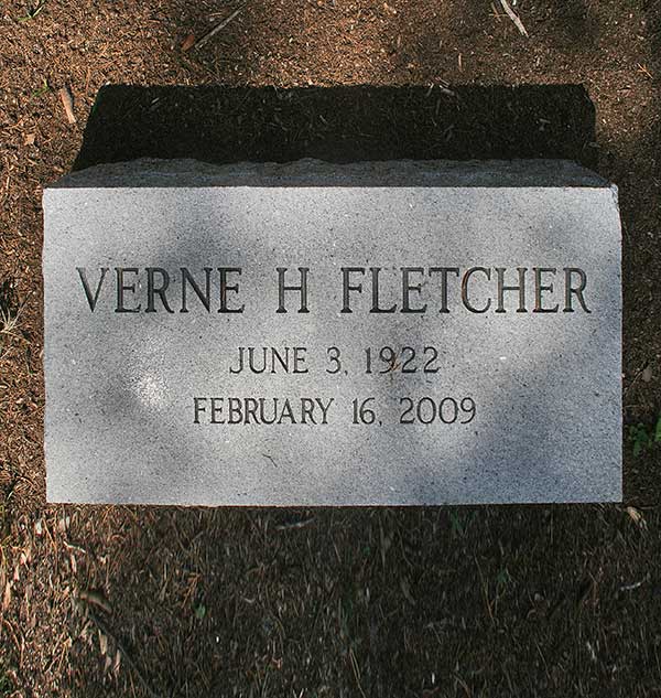 Verne H. Fletcher Gravestone Photo