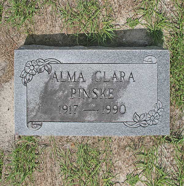 Alma Clara Pinske Gravestone Photo
