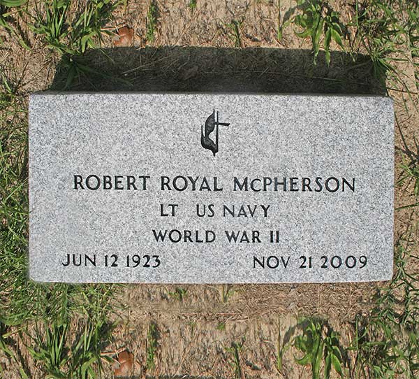 Robert Royal McPherson Gravestone Photo