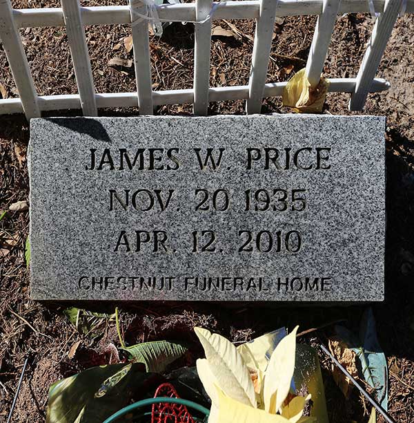 James W. Price Gravestone Photo