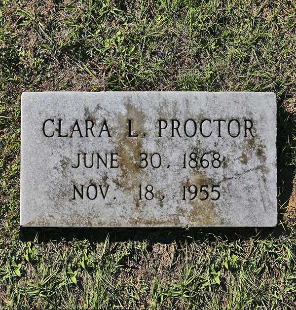 Clara L. Proctor Gravestone Photo