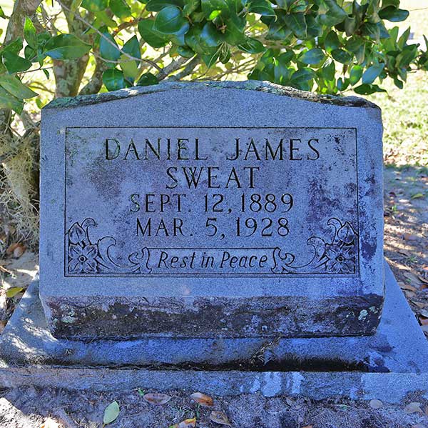 Daniel James Sweat Gravestone Photo