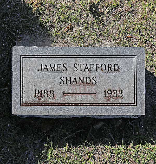 James Stafford Shands Gravestone Photo