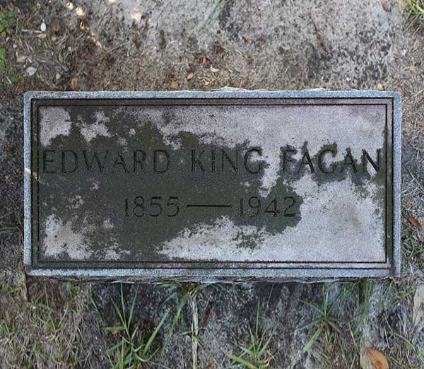 Edward King Fagan Gravestone Photo