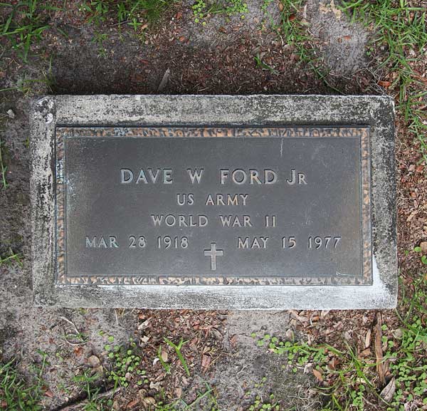 Dave W. Ford Gravestone Photo