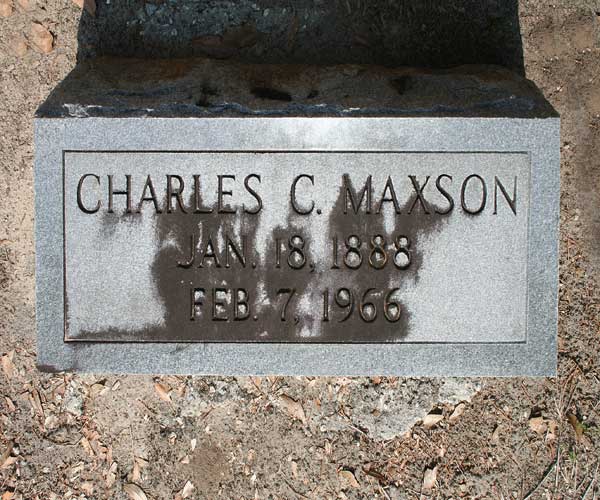 Charles C. Maxson Gravestone Photo
