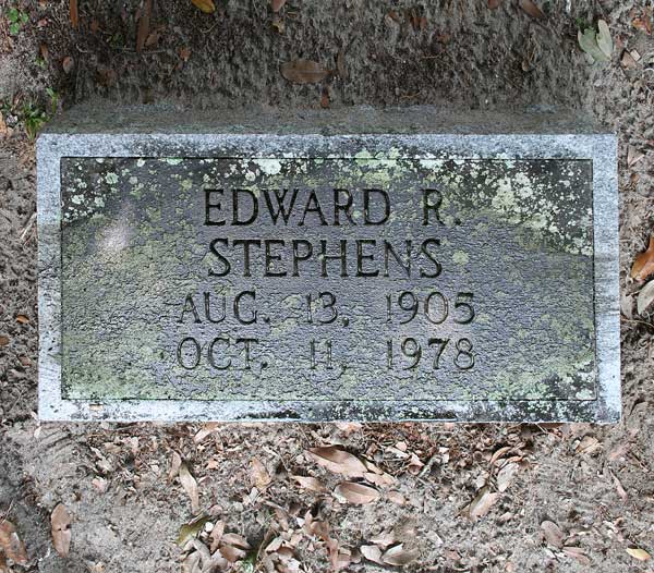 Edward R. Stephens Gravestone Photo