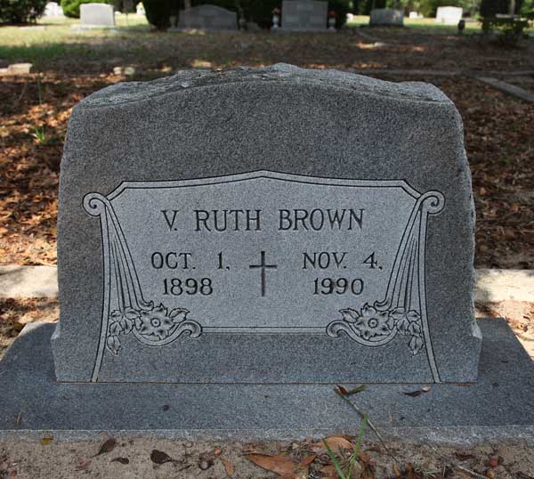 V. Ruth Brown Gravestone Photo