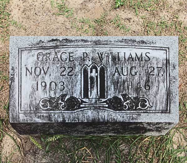 Grace P. Williams Gravestone Photo