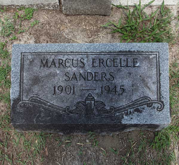Marcus Ercelle Sanders Gravestone Photo