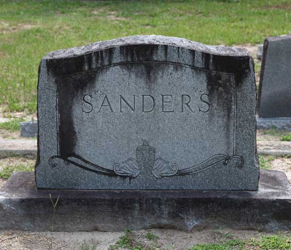  Sanders Family Monument Gravestone Photo