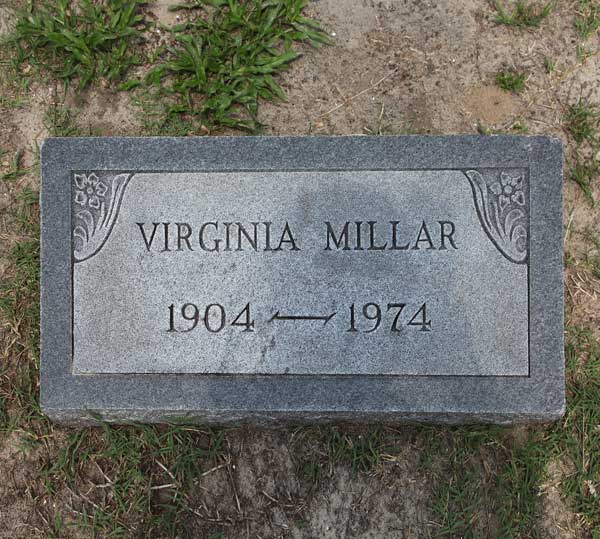 Virginia Millar Gravestone Photo