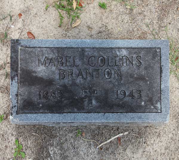 Mable Collins Branton Gravestone Photo