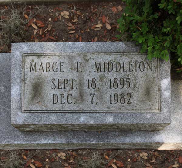 Marge T. Middleton Gravestone Photo