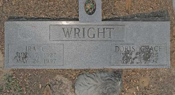 Ira C. & Doris Grace Wright Gravestone Photo