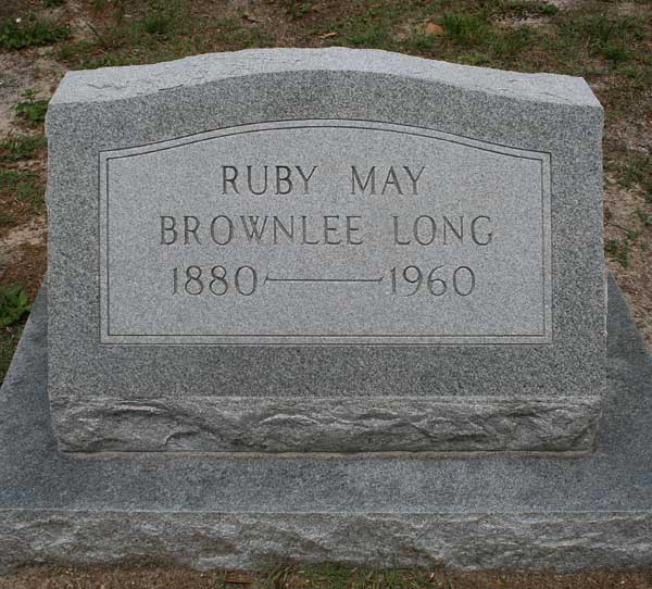 Ruby May Brownlee Long Gravestone Photo