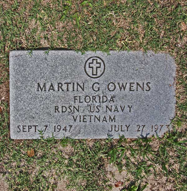 Martin G. Owens Gravestone Photo