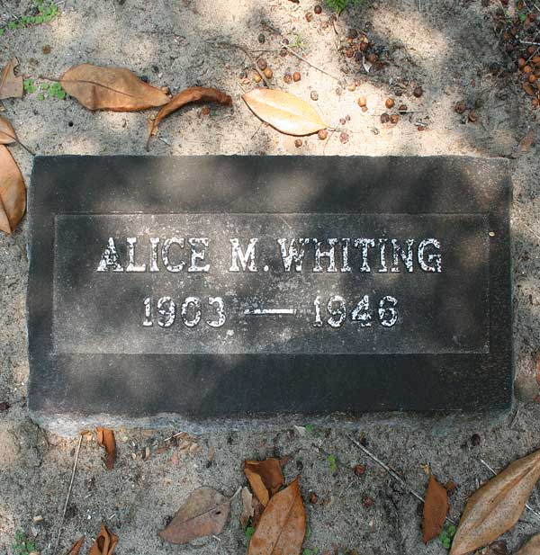 Alice M. Whiting Gravestone Photo