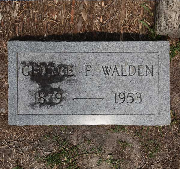 George F. Walden Gravestone Photo