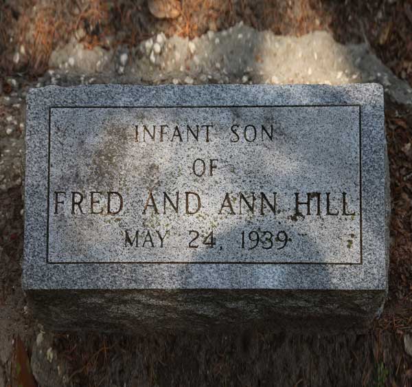 Infant Son Hill Gravestone Photo