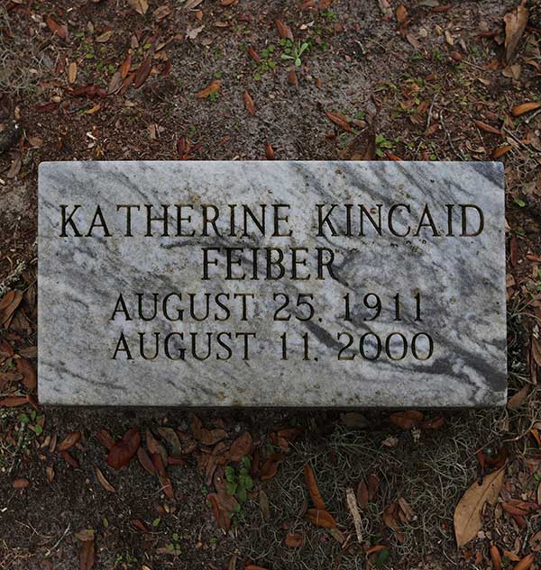 Katherine Kincaid Feiber Gravestone Photo