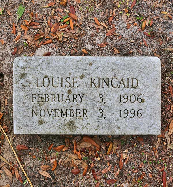 Louise Kincaid Gravestone Photo